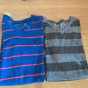 American Eagle men's v neck short sleeve t shirts